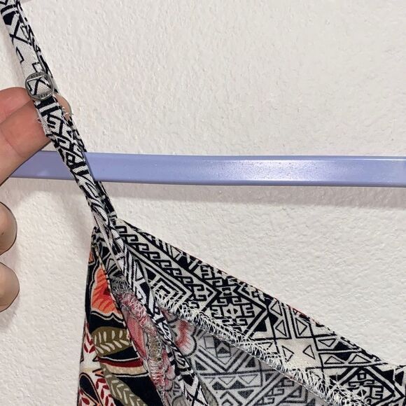 Aeropostale | S | Boho Spaghetti Strap Fit & Flare Mini Dress – Black White - Picture 8 of 15